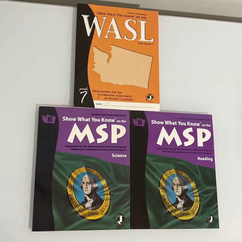 Show What You Know on the WASL (Grade 7) MSP (Grade 8) Student Workbook